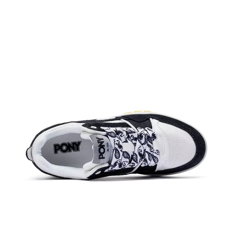 PONY M100 Anti Slip Wear Resistant Low Top Skateboard Shoes Unisex Black-2