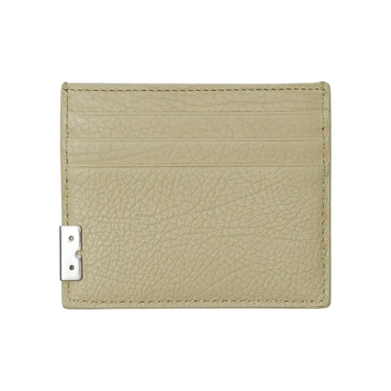 Burberry Calfskin Card Holder Men's Hunter Beige-1