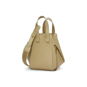 LOEWE Hammock Satin Cow Leather Portable Crossbody Bag Shoulder Bag Women's Clay Green