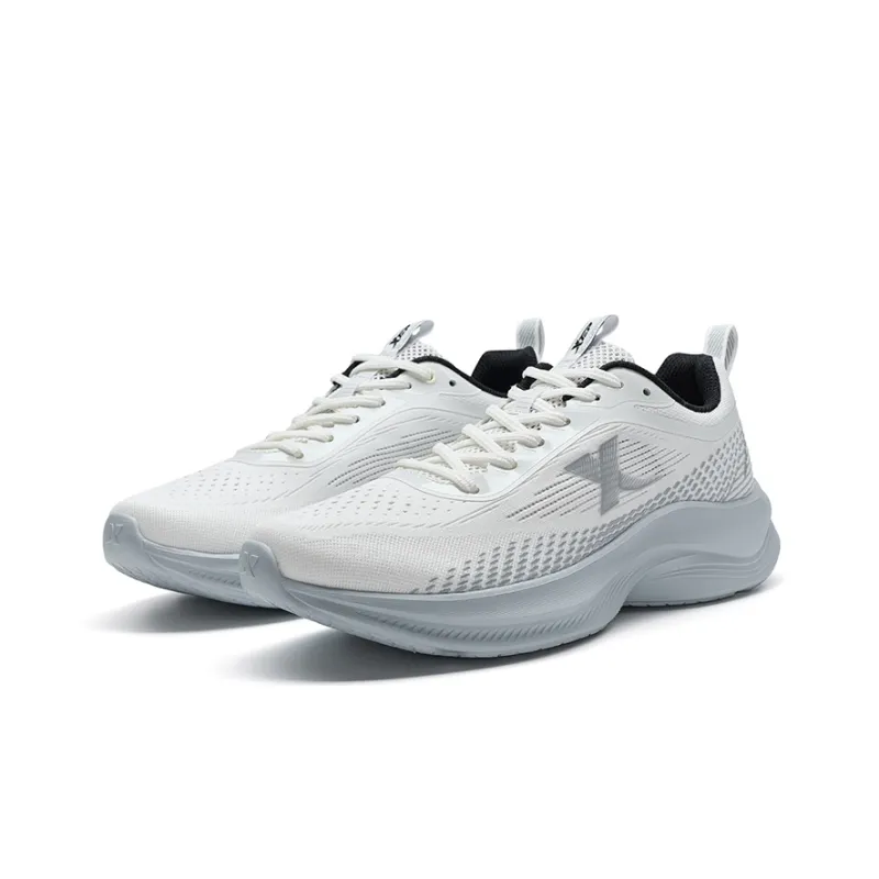 XTEP Feather Running Shoes Men Low Top Sail White/Eco Friendly Gray-4