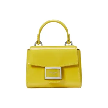 Kate Spade Katy Patent Leather Handbag Shoulder Bag Crossbody Bag Women's Yellow Green