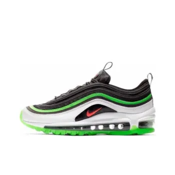 Nike Air Max 97 Black Green Bright Crimson GS