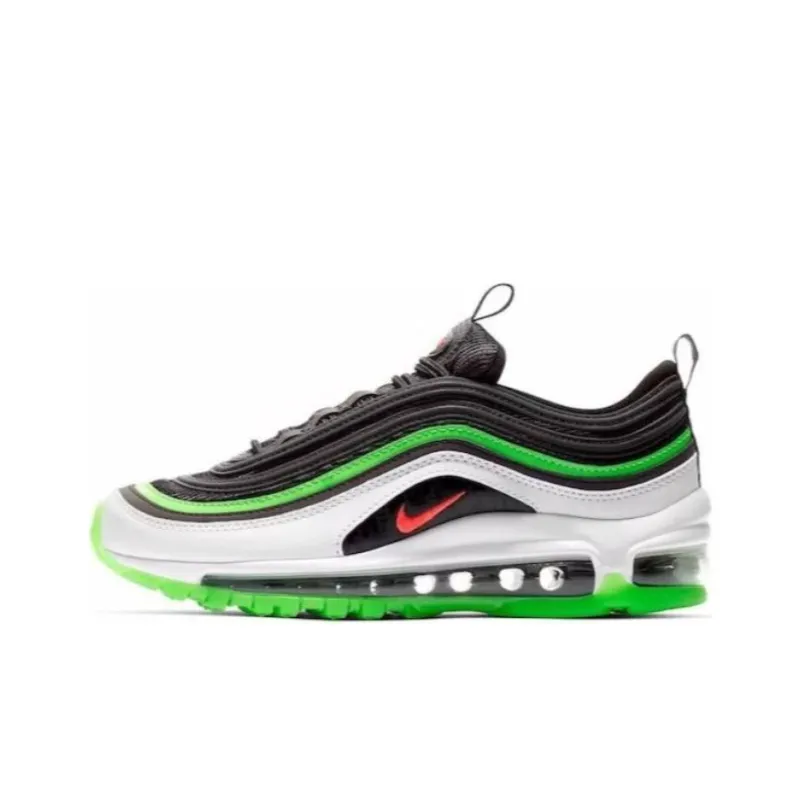 Nike Air Max 97 Black Green Bright Crimson GS-0
