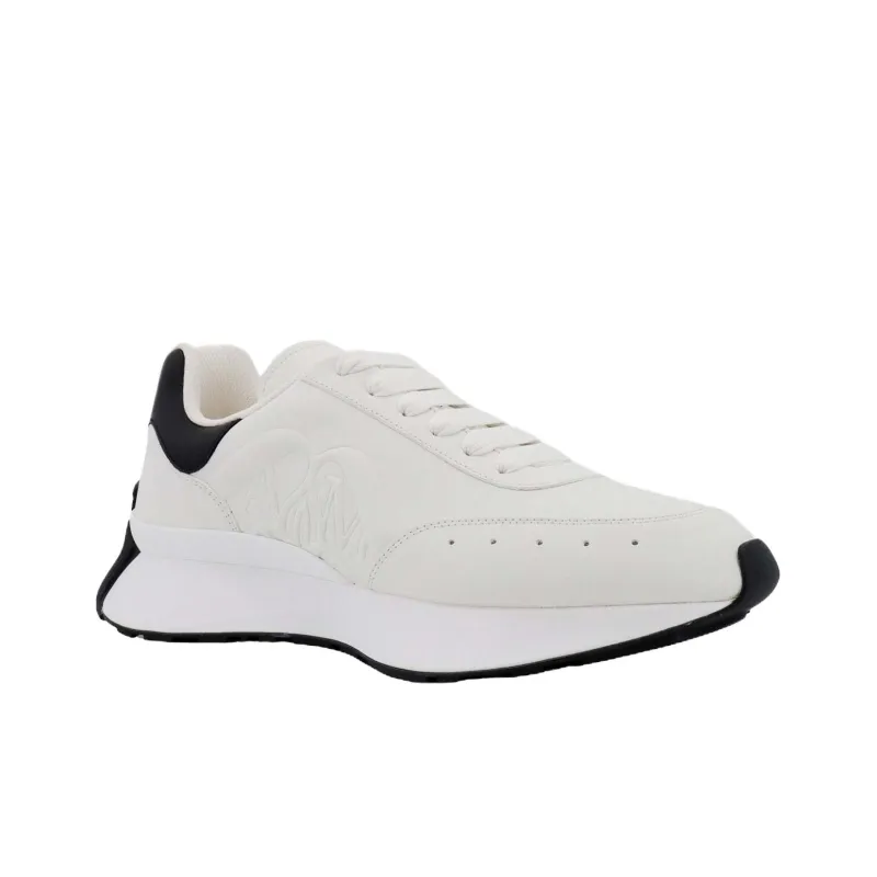 Alexander McQueen Sprint Runner Sneakers 'White Black' Women's-2