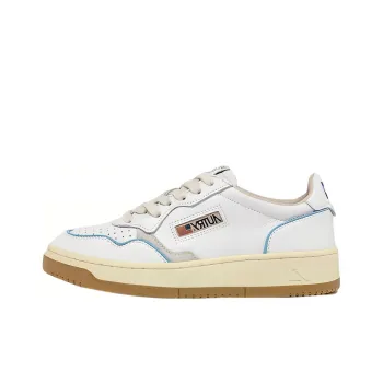 AUTRY Open Low Leather 'White Azure' Women's