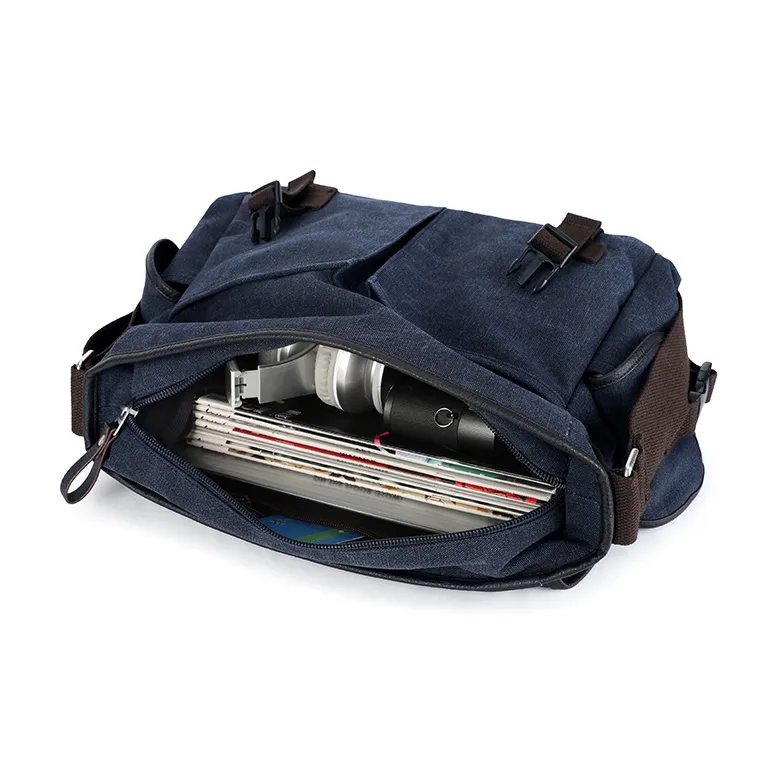 RIOREX Canvas Messenger Bag Canvas Bag Shoulder Bag Crossbody Bag Regular Unisex Multicolor-28