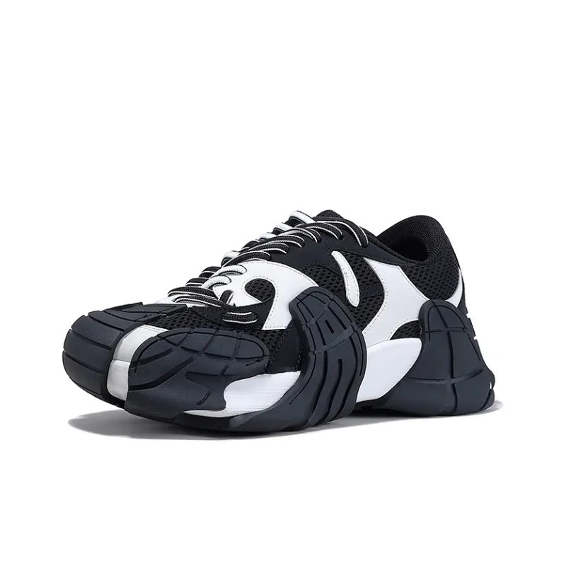 BELLALILY Anti Slip And Wear Resistant Height Increasing Low Top Chunky Sneakers Women's-7