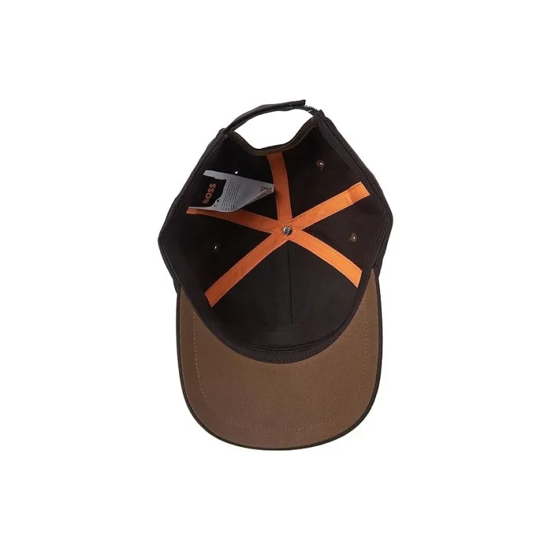 HUGO BOSS Cotton Baseball Caps Men's Brown-3