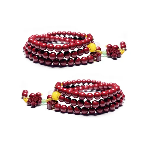 MOUNTAINS AND MANS Reconstructed Cinnabar Bracelets Unisex