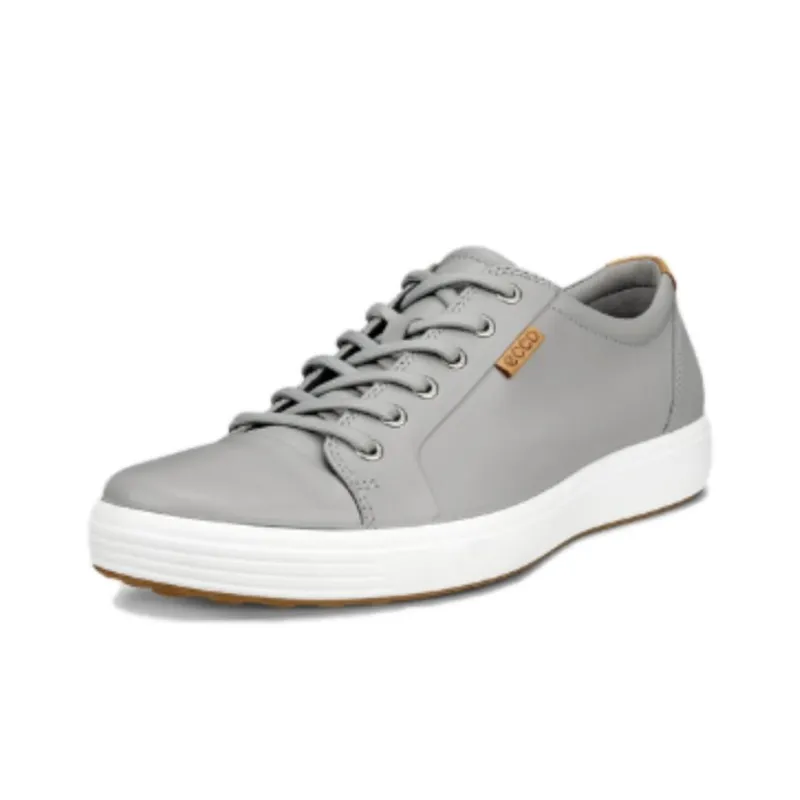 Ecco Soft 7 Low Top Skateboard Shoes Men's Light Gray-1