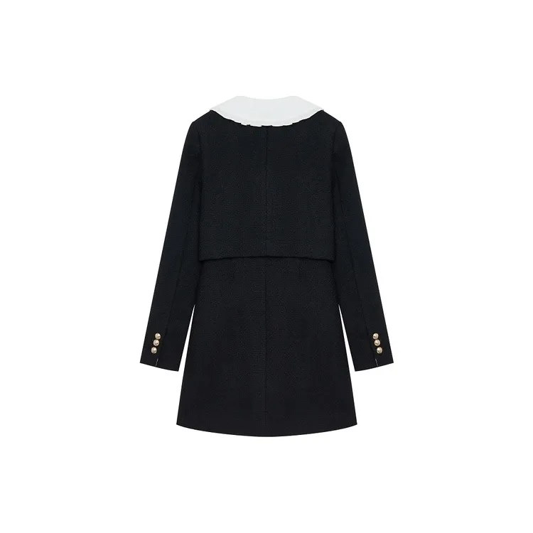 Teenie Weenie Cropped Coats Women's Black-1