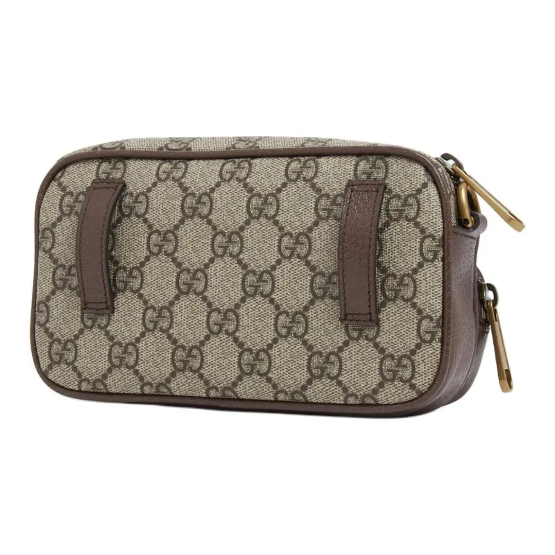 GUCCI Ophidia Canvas With Leather Trim Crossbody Bag, Shoulder Bag Men's-2