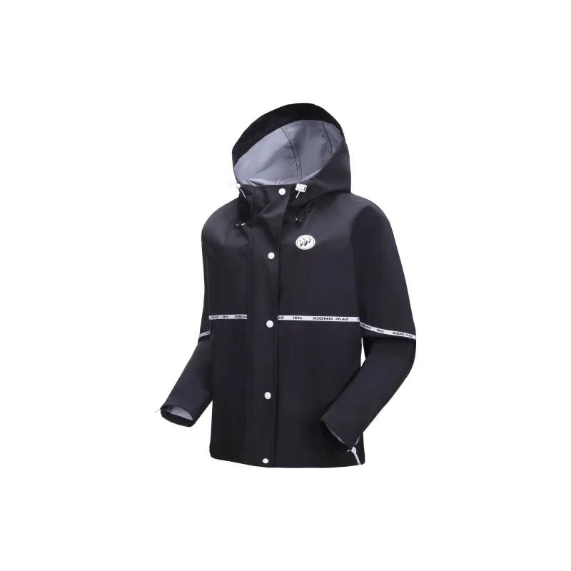 Panda Water Resistant Water Repellent Rainproof Windproof Windbreaker Jacket Women's-2