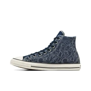 Converse Chuck Taylor All Star Anti Slip Wear Resistant Breathable Lightweight High Top Canvas Shoes Unisex Blue