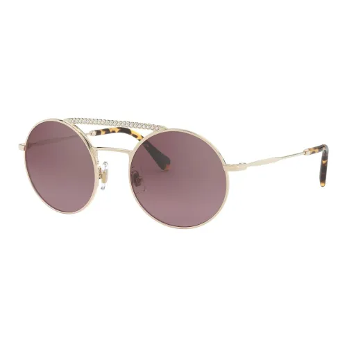 miu ballerina miu ballerina Metal Aviator Sunglasses Women's Light Gold