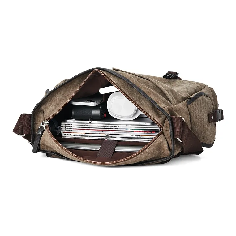 RIOREX Canvas Messenger Bag Canvas Bag Shoulder Bag Crossbody Bag Regular Unisex Multicolor-9