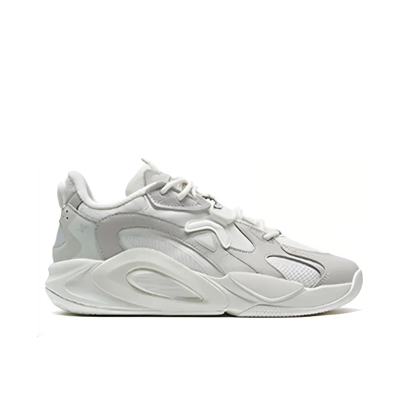 XTEP AG LVL UP 1 Low Top Casual Shoes Men's White Gray-2
