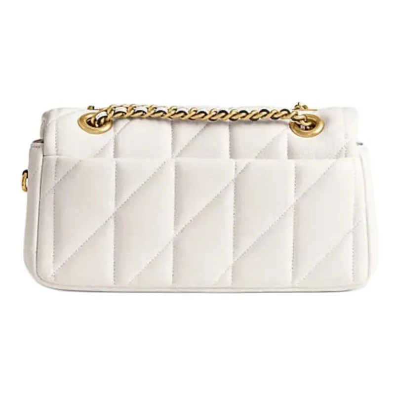 COACH Tabby Sheepskin Pillow Bag Handbag Shoulder Bag Small Size Women's Chalk White-2