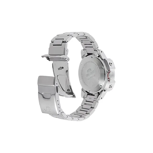 ORIENT Mechanical Movement Stainless Steel Strap Watch 48mm Men's Watches Orange Watch Dial RA AC0N02Y10B-4