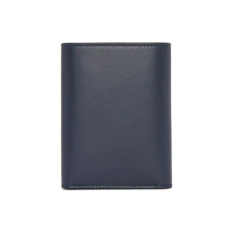 LOEWE Satin Calfskin Wallet Men's Dark Marine Blue-1