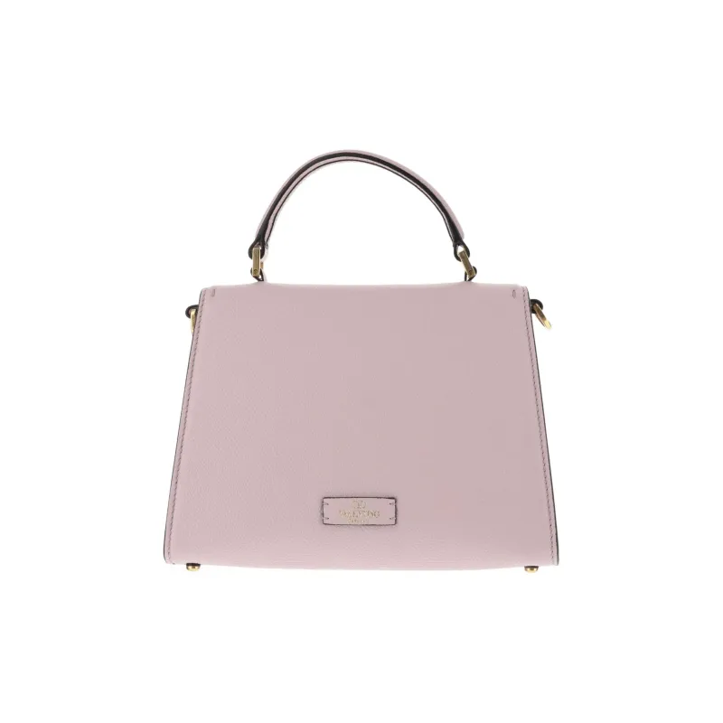 Valentino VSLING Calfskin Shoulder Bag, Crossbody Bag, Handbag Trumpets Women's Pink-2