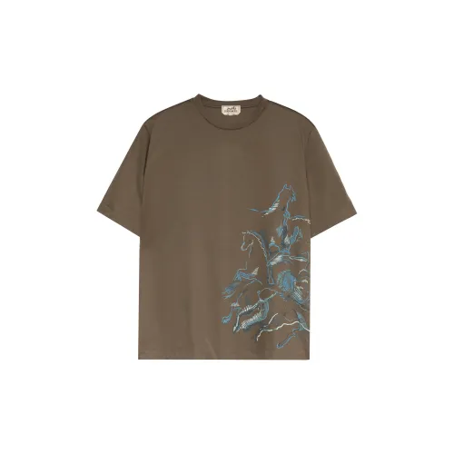 HERMES T-Shirts Men Tawny