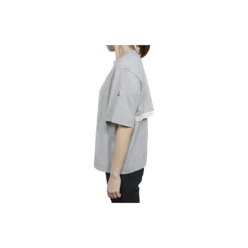 Moncler T Shirts Women's Gray-2