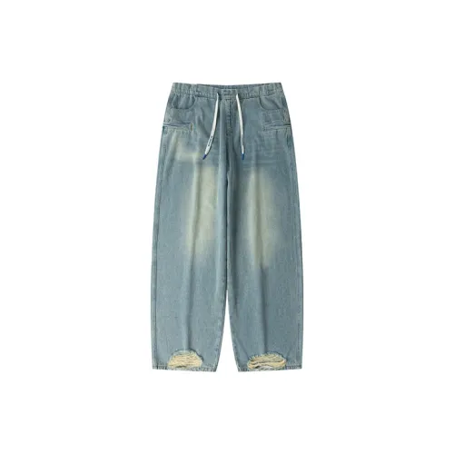 COUNTRY MOMENT Jeans Men Sand-Washed Blue