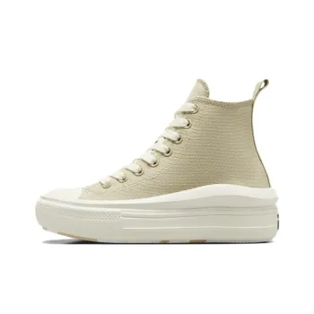 Converse All Star Move Anti Slip And Wear Resistant Coverage High Top Canvas Shoes Women's Beige