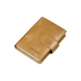 Khaki-24 Card Slot (Top Grain Cow Leather) Anti-Skimming