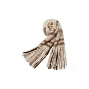 Narandu Knit Scarves Women's Beige/Black