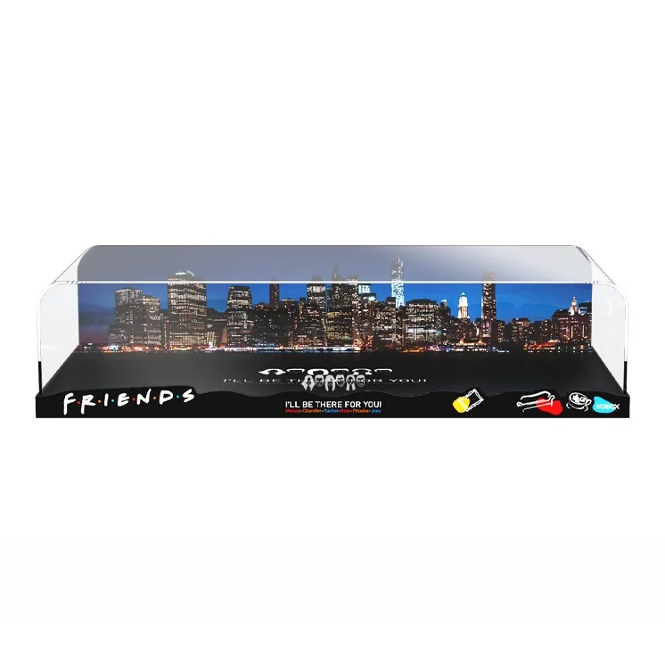 KGBOX Building Block 10292 'Friends' Apartment Figure Transparent Display Case Coffee Shop Acrylic Model Accessories-9
