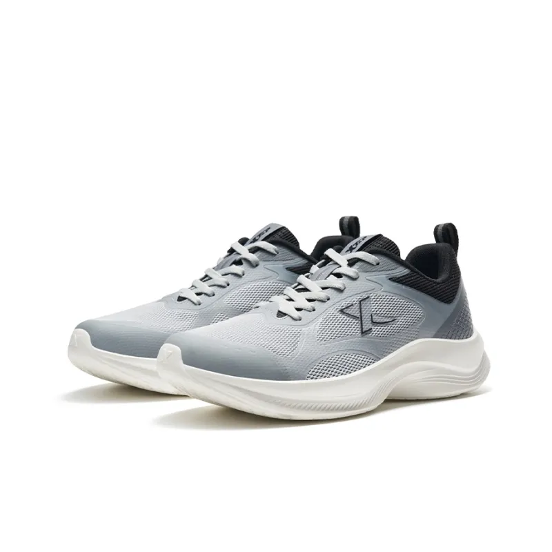 XTEP Running Shoes Men Low Top Smoke Gray/Black-4
