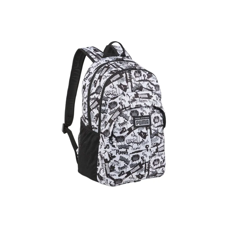 PUMA Fabric Backpack Regular Unisex Black & White-0