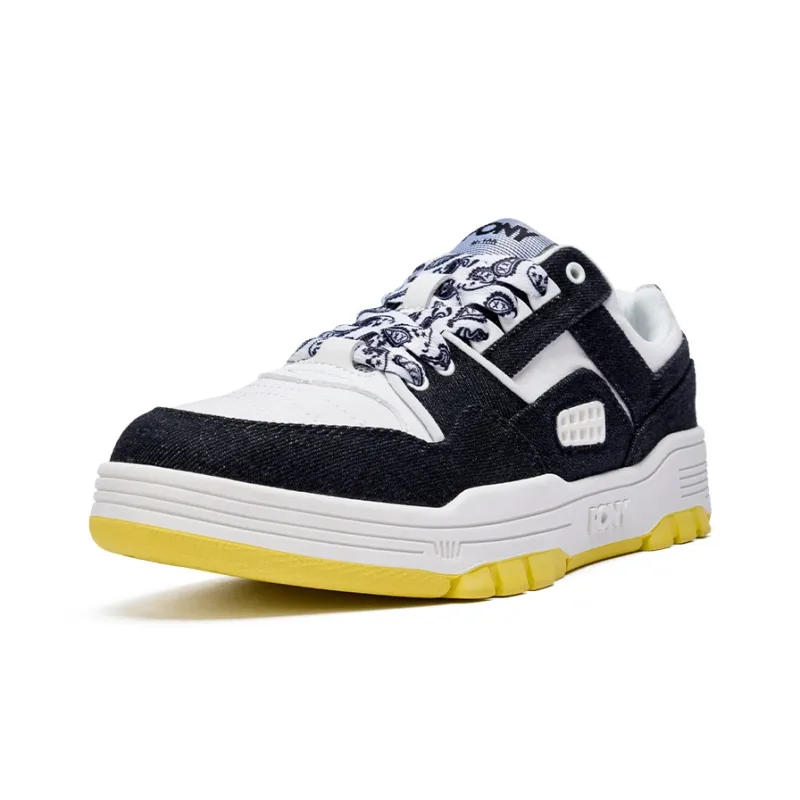 PONY M100 Anti Slip Wear Resistant Low Top Skateboard Shoes Unisex Black-1