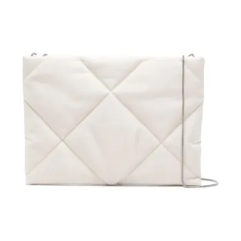 Brunello Cucinelli Monili Polyurethane Shoulder Bag Crossbody Bag Women's Light Beige