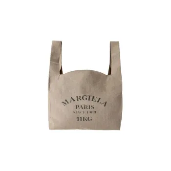 Maison Margiela Linen Handbag Unisex Beige