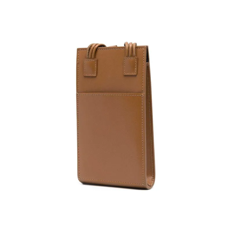 JIL SANDER Calfskin Shoulder Bag Crossbody Bag Women's Brown-1
