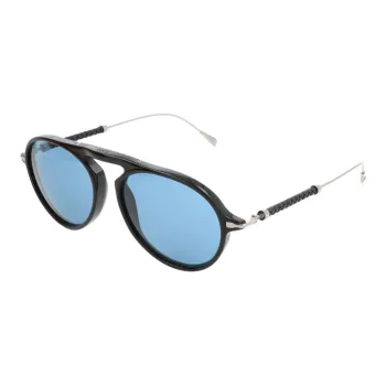 TOD'S Acetate Irregular Shape Sunglasses Men's Black