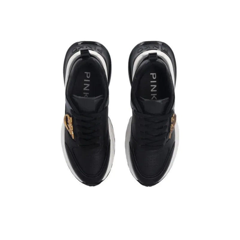 PINKO Logo Plaque Round Toe Sneakers Women's-5