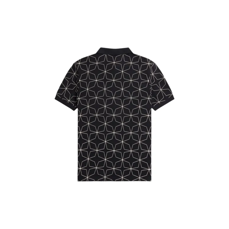 FRED PERRY Geometric print Polo Shirt-1