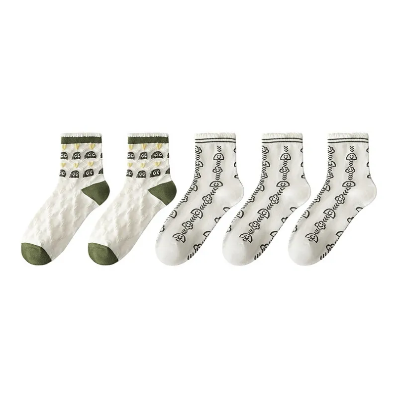BONAS Mid-Calf Socks Women's Combo Set-19