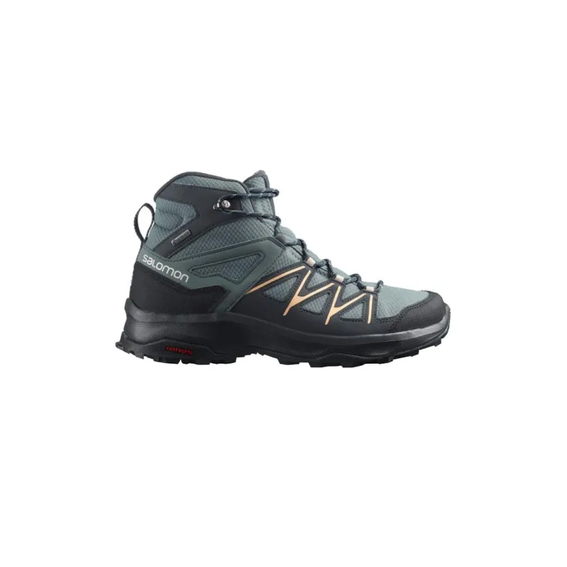 SALOMON Cushioning, Wear Resistant High Top Hiking Shoes Women's Black-1