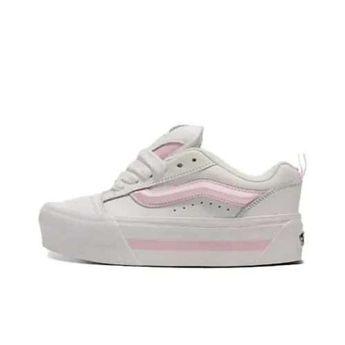 Vans Knu Stack Skateboard Shoes Unisex Low-Top White/Pink