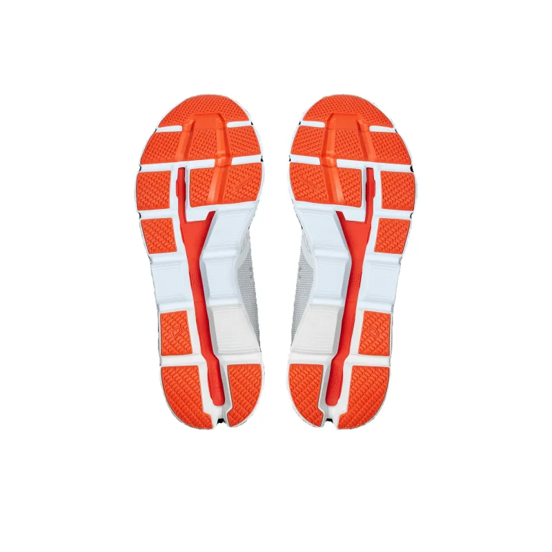 On Cloudflyer Wear resistant And Lightweight Low Top Running Shoes Men's Gray Orange-5