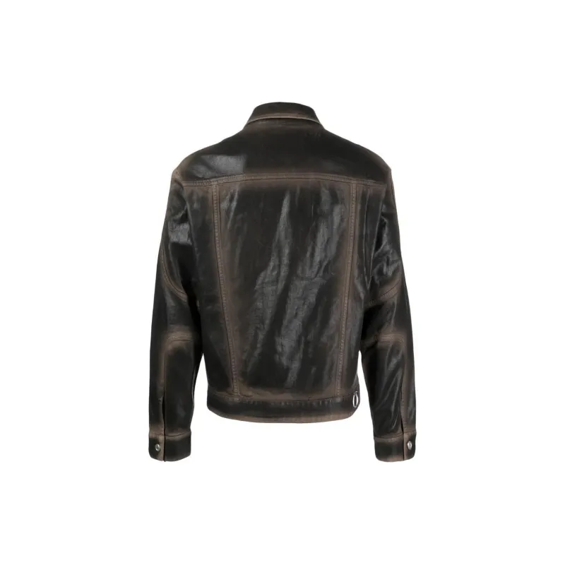 TRUSSARDI Coated Denim Jacket-1