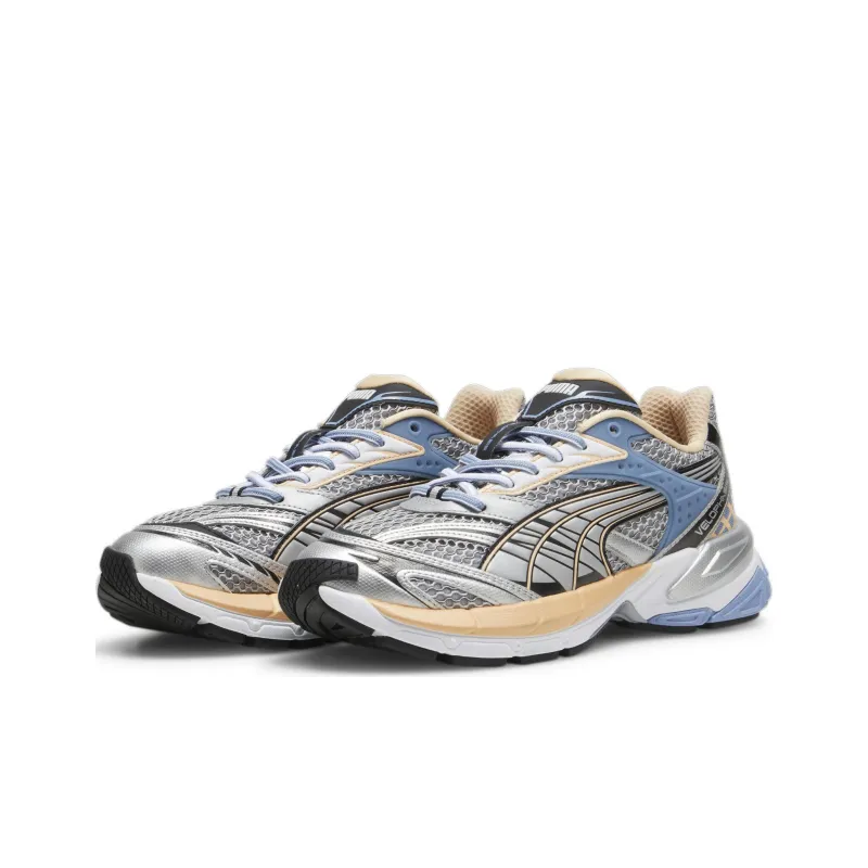 PUMA Velophasis Phased Slip Resistant Low Top Casual Shoes Unisex Silver Blue-2