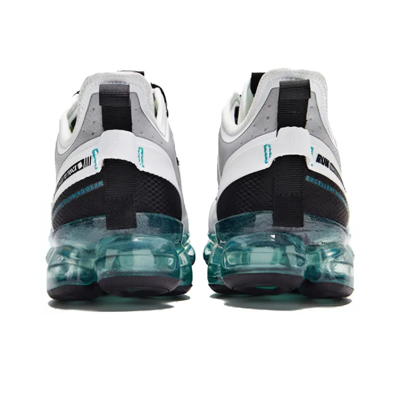 361° Cushioned Slip Resistant Low Top Running Shoes Men's White Green-3