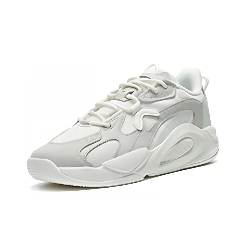 XTEP AG LVL UP 1 Low Top Casual Shoes Men's White Gray-1