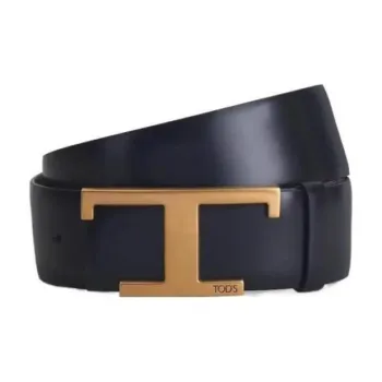 TOD'S Logo-plaque Leather Belt